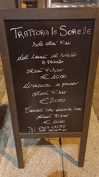Menu du Trattoria Le Sorelle à Treviglio