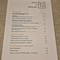 Carte du OSTU PIZZERIA - Bottega - Enoteca à Poirino