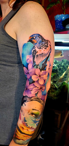 Explore zebra tattoo ideas, creative tattoo ideas in Kalispell, available at Swindler Ink