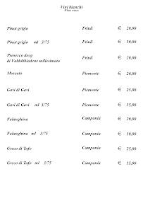 Maruzzella à Milan menu