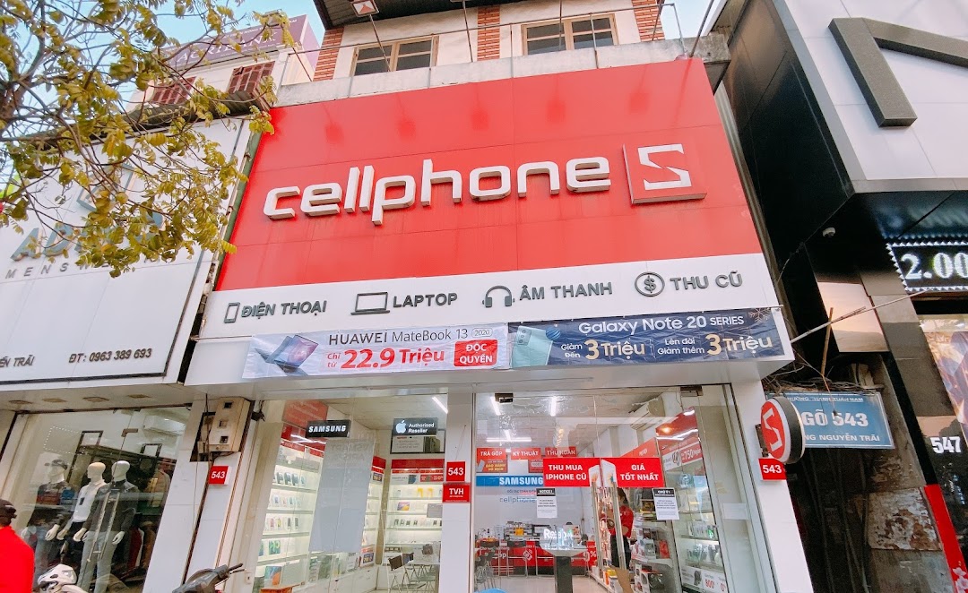 Cửa hàng điện thoại, laptop, phụ kiện CellphoneS Quận Thanh Xuân - 543 Nguyễn Trãi