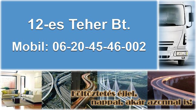 12-es Teher Bt.- Költöztetés - Szentes