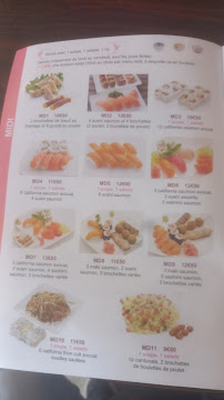 Dream Sushi à Bagneux menu