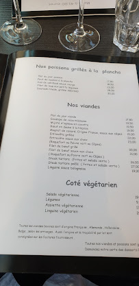 Restaurant La Réserve Sainte-Maxime à Sainte-Maxime menu