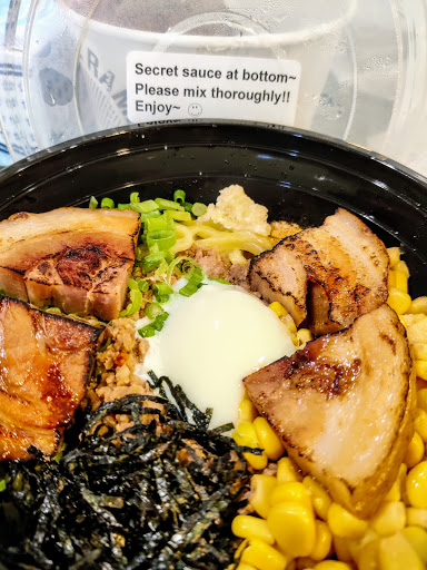 Mazesoba-Chasu w/ a little instruction on the lid
