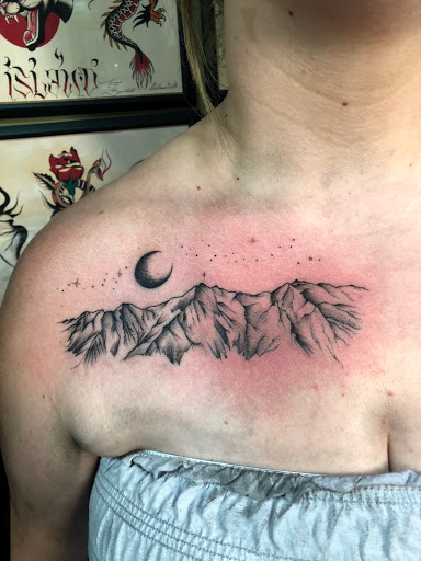 Explore word tattoo cover up ideas, creative tattoo ideas in Glenside, available at Iron Will Tattoo Club