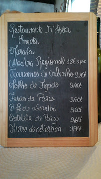 Restaurant Ti Choa à Angra do Heroísmo (le menu)