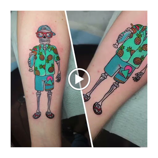 Explore small gemini tattoo ideas, creative tattoo ideas in Libertyville, available at Lucky Seven Tattoo
