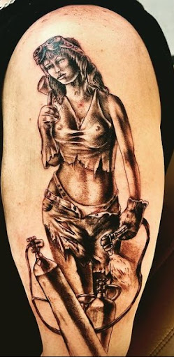 Explore slot machine tattoo ideas, creative tattoo ideas in Mesa, available at Ranger Tattoo & Piercing