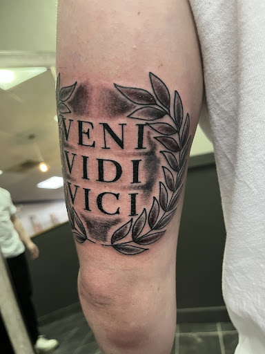 Explore hunting tattoos ideas, creative tattoo ideas in Warrensburg, available at Black Compass Tattoo Company