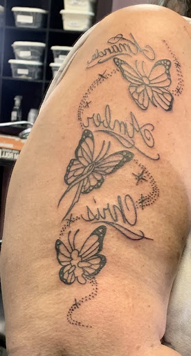 Explore space tattoos ideas, creative tattoo ideas in San Angelo, available at Deadicated Tattoo & Piercing Studio