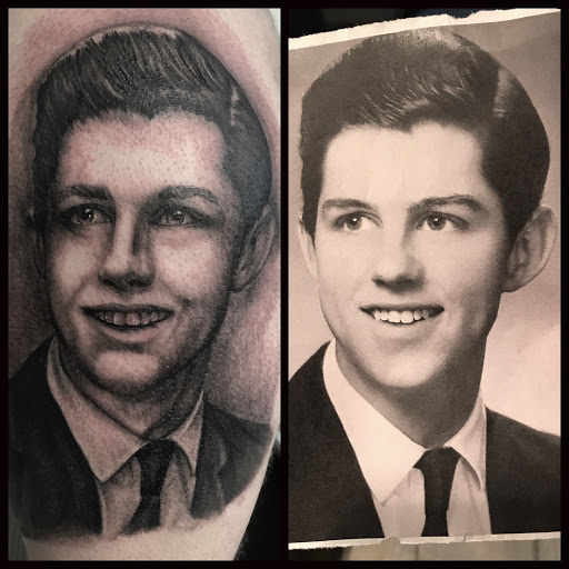 Explore cool leg tattoo ideas, creative tattoo ideas in Dallas, available at Artistic Encounter