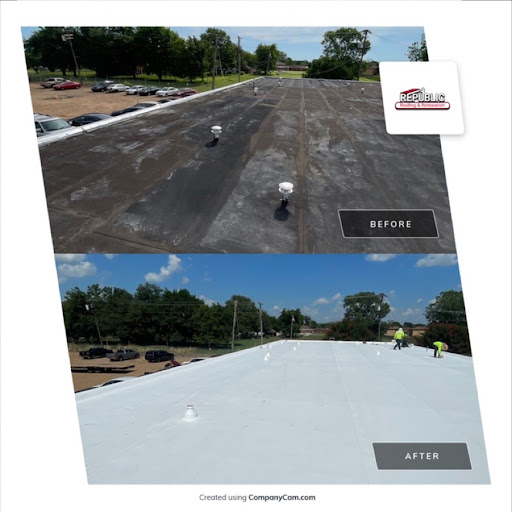 Roofing Contractor «Republic Roofing & Restoration», reviews and photos, 91 Peyton Pkwy #101, Collierville, TN 38017, USA