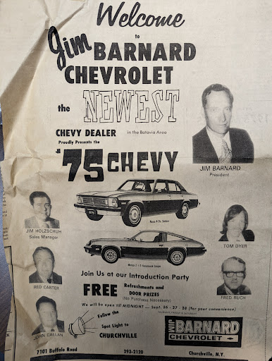 Chevrolet Dealer «Jim Barnard Chevrolet, Inc», reviews and photos, 7101 W Buffalo Rd, Churchville, NY 14428, USA