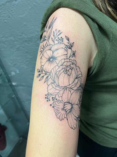 Explore electricity tattoo ideas, creative tattoo ideas in Northern Cambria, available at Chey Kline Tattoos LLC