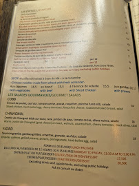 Restaurant Le Trait d'Union à Paris - menu / carte