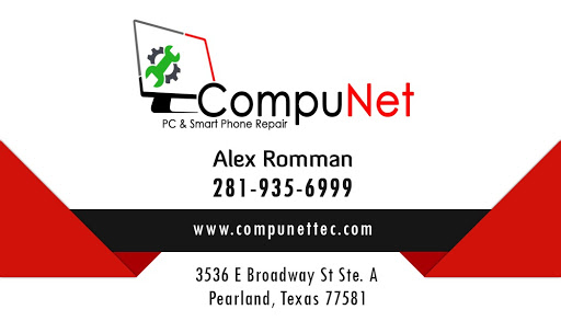 Computer Repair Service «PC , MAC & Cell Phone Repair Compunet Pearland», reviews and photos, 3536 E Broadway St, Pearland, TX 77581, USA