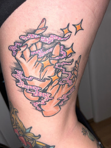 Explore cover up tattoos ideas forearm, creative tattoo ideas in Philadelphia, available at Floating World Tattoos and Body Piercing