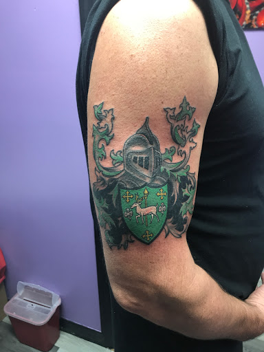 Explore spaceship tattoo ideas, creative tattoo ideas in Ocala, available at Black Lotus Tattoo & Art Gallery Inc