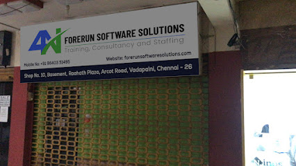 FORERUN SOFTWARE SOLUTIONS - Raahat Plaza, Shop N 0 : 10, Basement, Arcot  Rd, Chennai, Tamil Nadu, IN - Zaubee