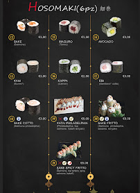Menu / carte de Tokyo Sushi à Bari
