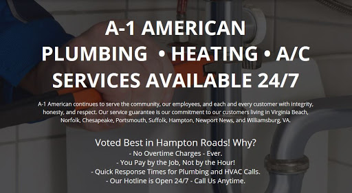 Plumber «A-1 American Services», reviews and photos, 1620 Centerville Turnpike Suite 113, Virginia Beach, VA 23464, USA