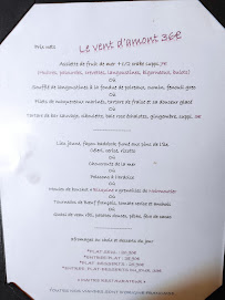 Menu / carte de La Bisquine à Noirmoutier-en-l'Île