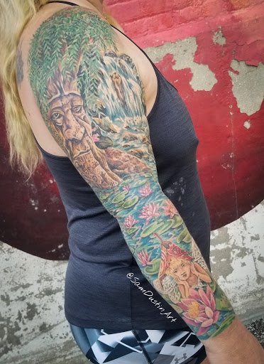 Explore oilfield tattoo ideas, creative tattoo ideas in South Haven, available at Sirens Rose