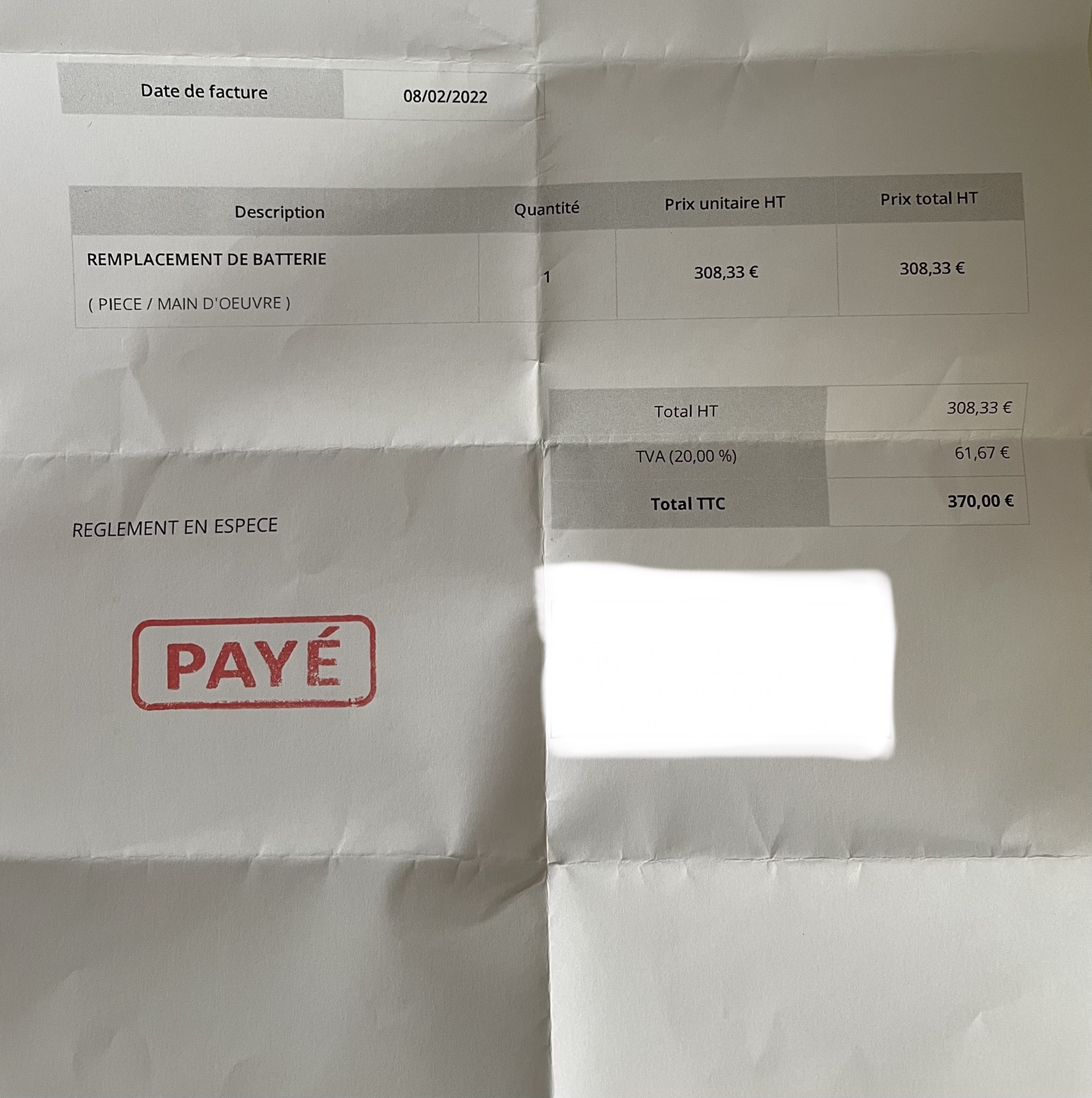 Photo n° 2 de l'avis de As.z fait le 10/02/2022 à 12:08