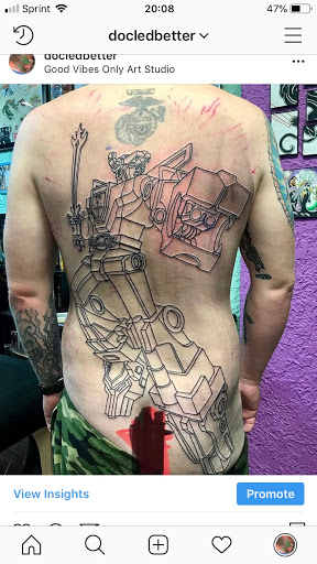 Explore solo leveling tattoo ideas, creative tattoo ideas in San Angelo, available at Good Vibes Only Tattoo Studio