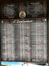 Restaurant L'Escalumade à Gujan-Mestras menu