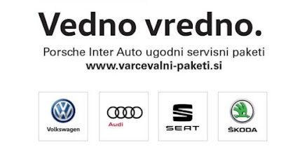 Vedno vredno SERVIS VW AUDI SEAT ŠKODA varčevalni paketi Porsche Inter Auto