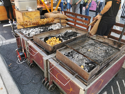 Street food festival in the market