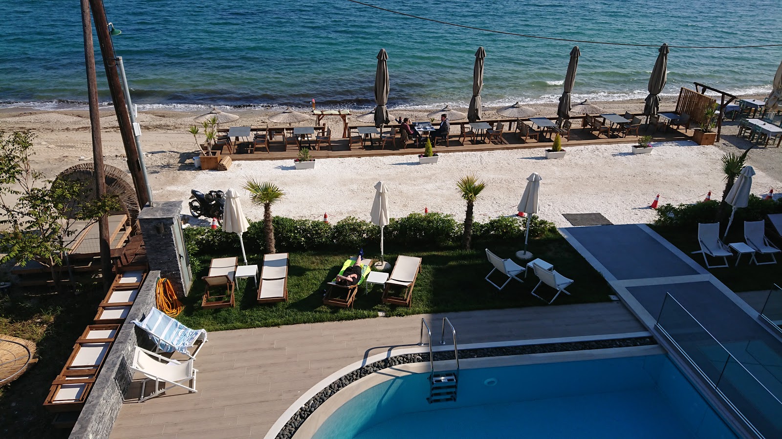 Photo of Aegean beach amenities area