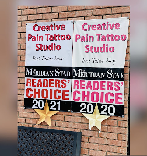 Explore gap filler tattoo background shading ideas, creative tattoo ideas in Meridian, available at Creative Pain Tattoo Studio