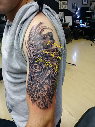 Explore outside arm tattoo ideas, creative tattoo ideas in Sedalia, available at Skin Thieves Tattoo Studio