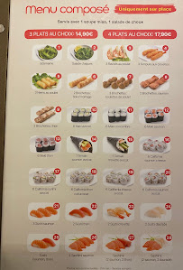 Sushi bar à Paris carte