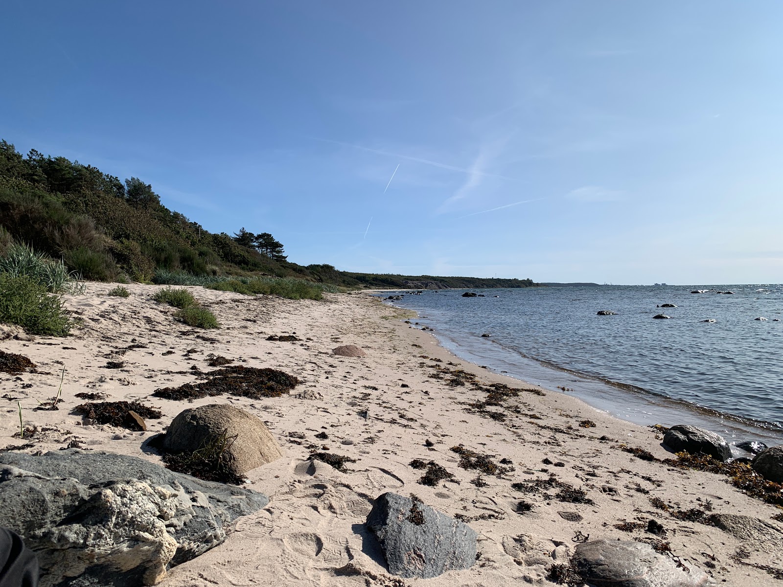 Foto van Hasle Strand met turquoise puur water oppervlakte