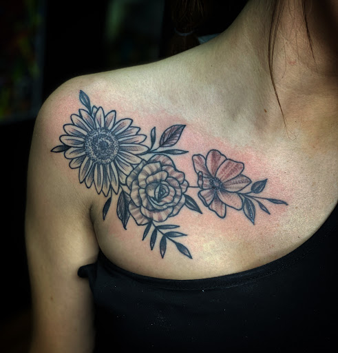 Explore nail tech tattoo ideas, creative tattoo ideas in Elkview, available at Andy Electric Tattoos