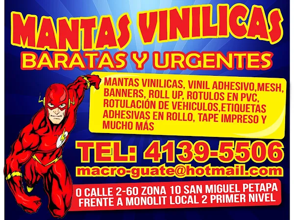 Mantas Vinilicas Urgentes (Print Shop) in Villa Nueva, Guatemala