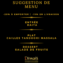 Menu / carte de Restaurant Diwali à Rueil-Malmaison