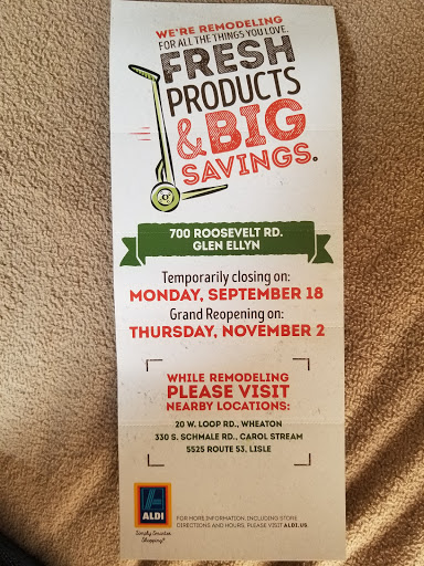 Supermarket «ALDI», reviews and photos, 700 Roosevelt Rd, Glen Ellyn, IL 60137, USA