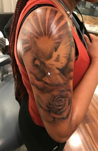 Explore tribal lion tattoo ideas, creative tattoo ideas in Bronx, available at INK FLOW TATTOOS NYC