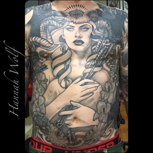 Explore panda bear tattoo ideas, creative tattoo ideas in Oakland, available at Tattoos by Hannah