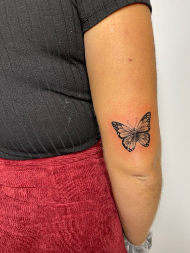 Explore womens sternum tattoo ideas, creative tattoo ideas in Milwaukee, available at The Skin Museum