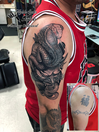 Explore moms name tattoo ideas for men, creative tattoo ideas in San Diego, available at Wylde Sydes Tattoo & Body Piercing