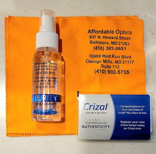 Optician «Affordable Optics», reviews and photos, 837 N Howard St # 2, Baltimore, MD 21201, USA