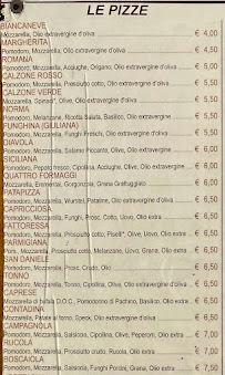 Menu du Melino's à Aci Castello