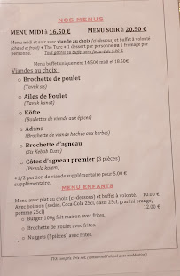 Restaurant Elysee Taksim Steakhouse à Viry-Châtillon - menu / carte