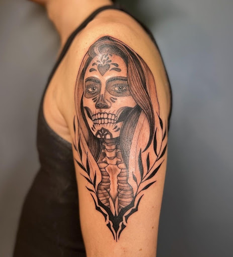 Explore tattoo ideas for the back of the neck, creative tattoo ideas in Bethlehem, available at Electric Cheetah Tattoos And Permanent Cosmetics, llc.